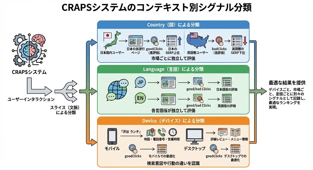 コンテキスト別のシグナル分類
