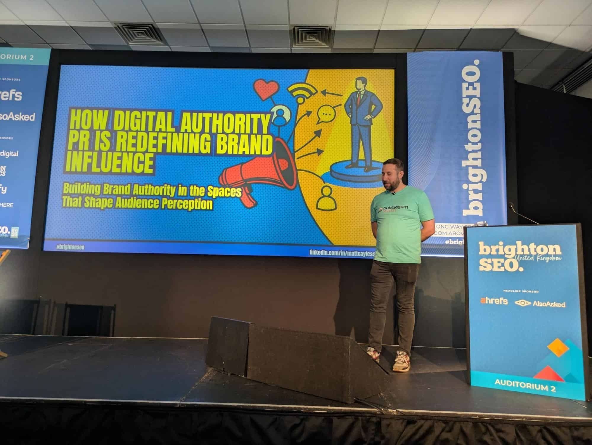 図1:タイトルスライド「How Digital Authority PR is Redefining Brand Influence」